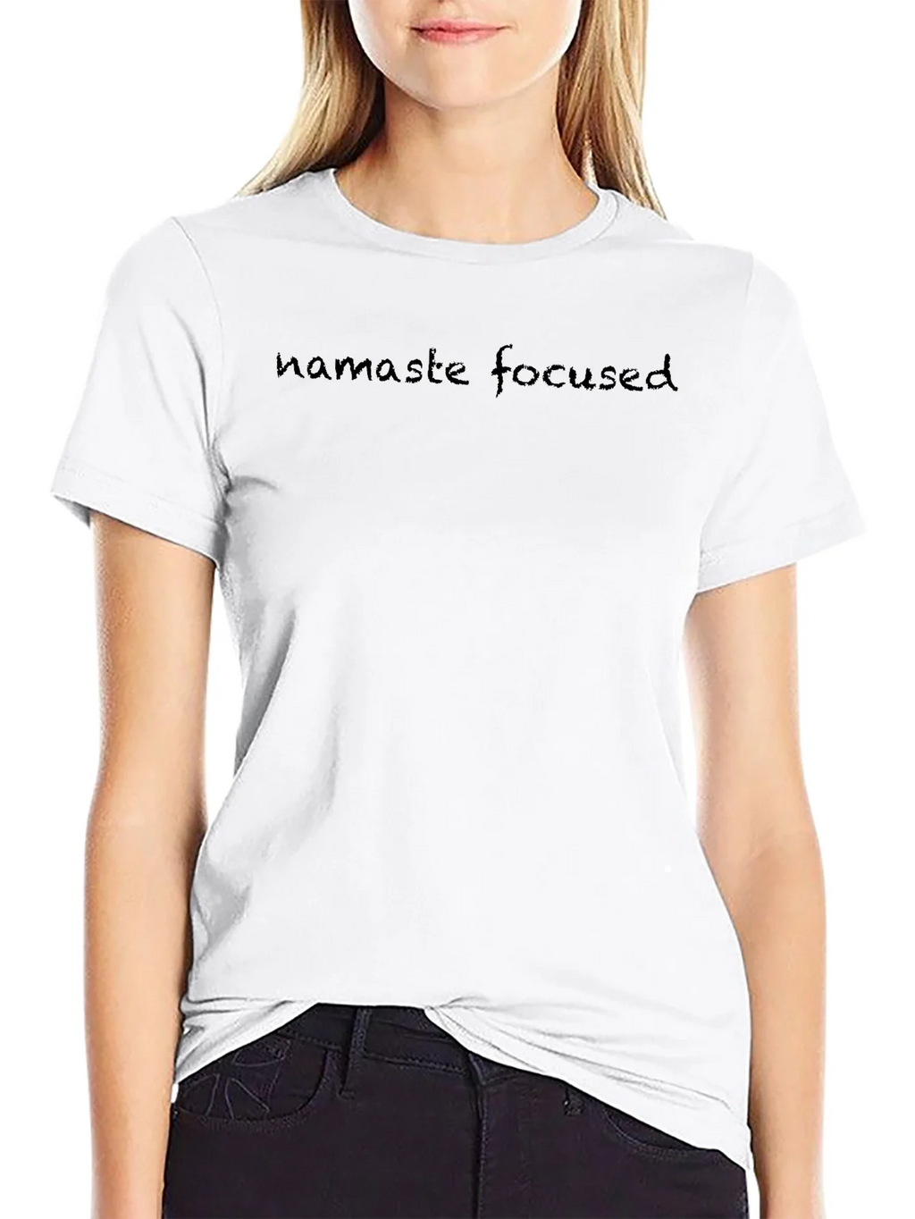 Namaste Focused Black T-Shirt product image 8
