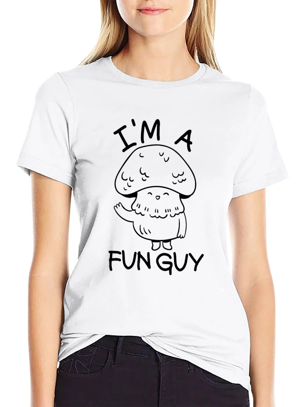 Fun Guy Mushroom Graphic Tee - Black product image 8