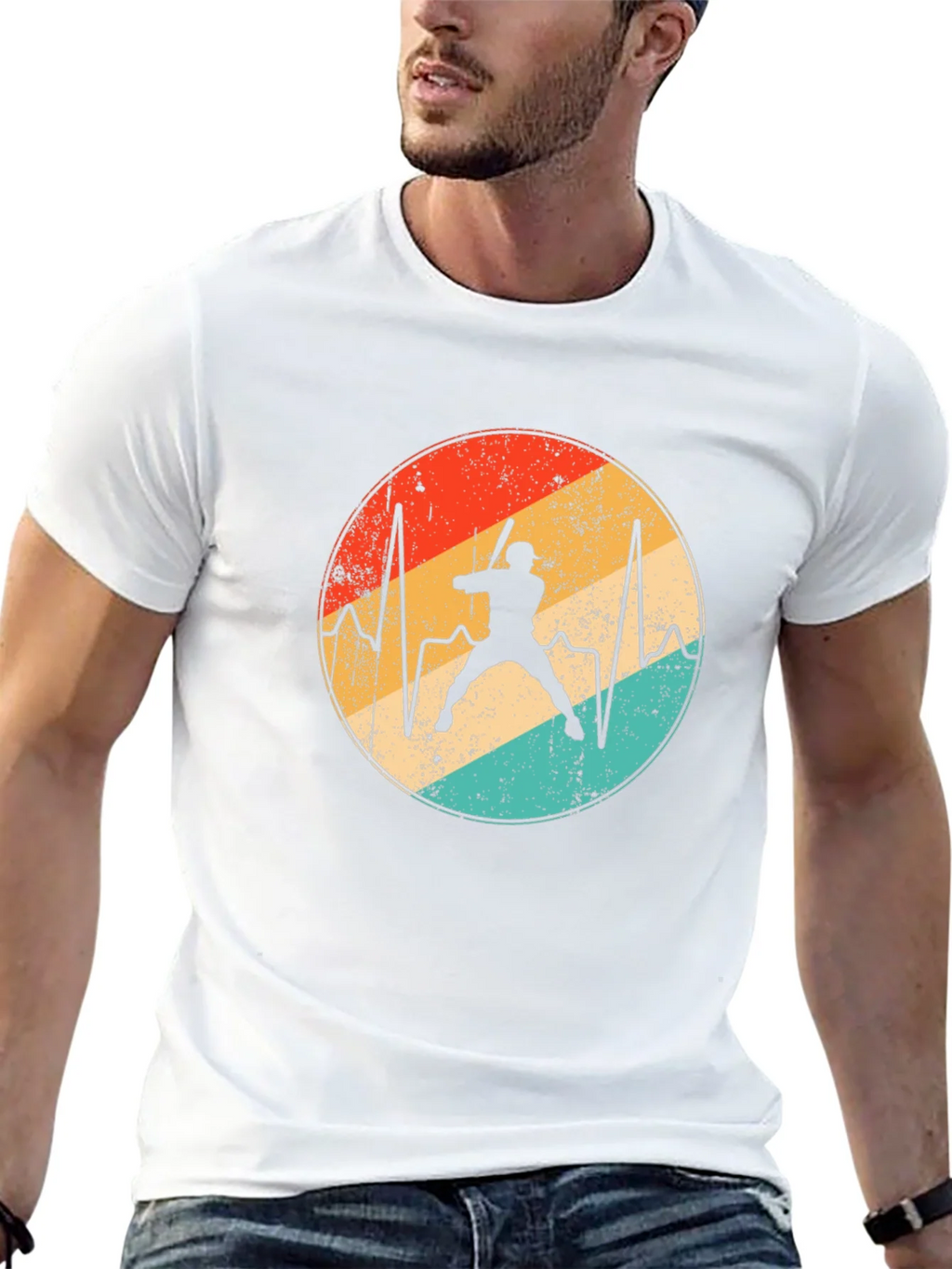 Baseball Heartbeat T-Shirt - Retro Sports Tee product image 12