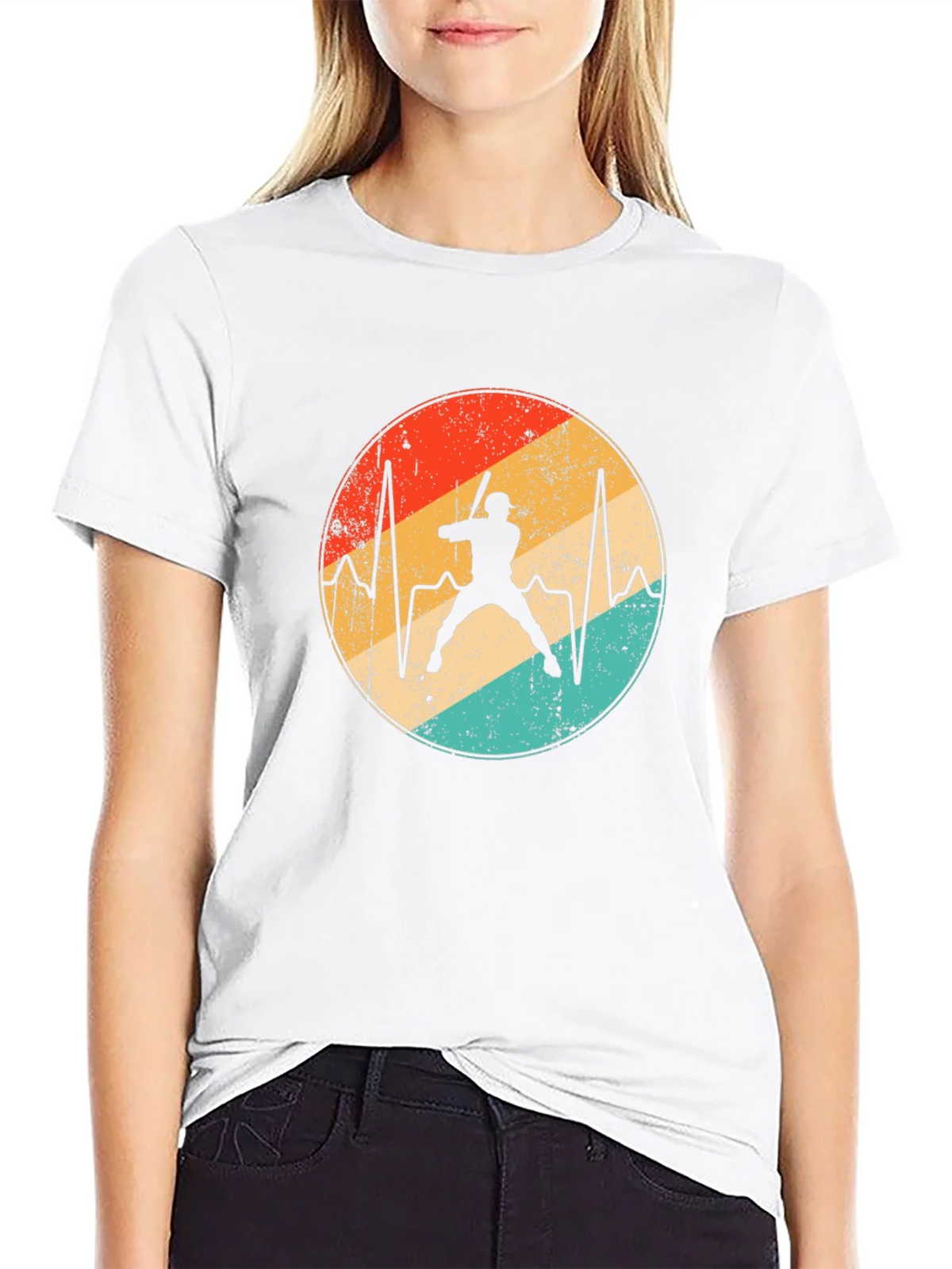 Baseball Heartbeat T-Shirt - Retro Sports Tee product image 8