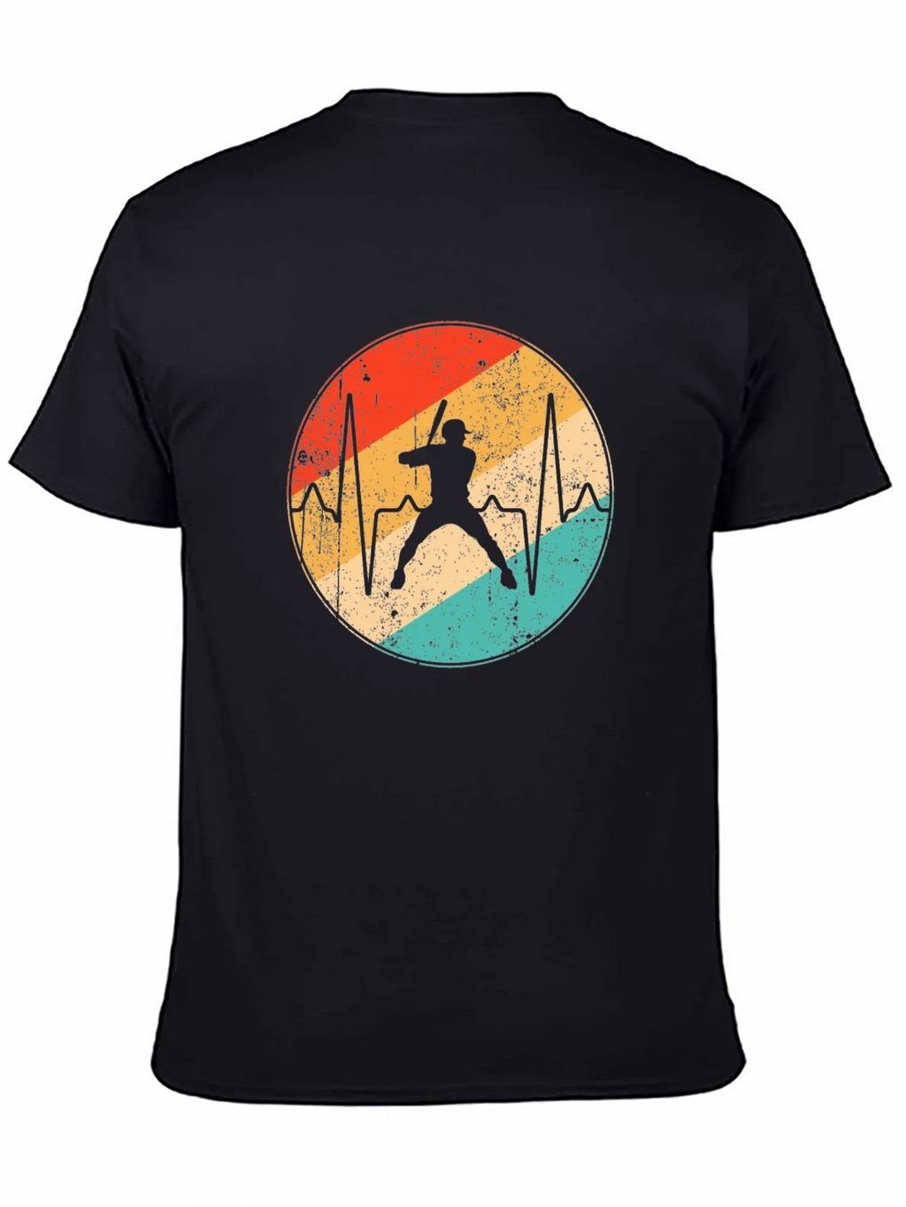 Baseball Heartbeat T-Shirt - Retro Sports Tee product image 4