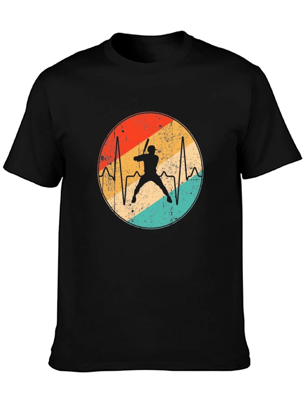 Baseball Heartbeat T-Shirt - Retro Sports Tee product image 3