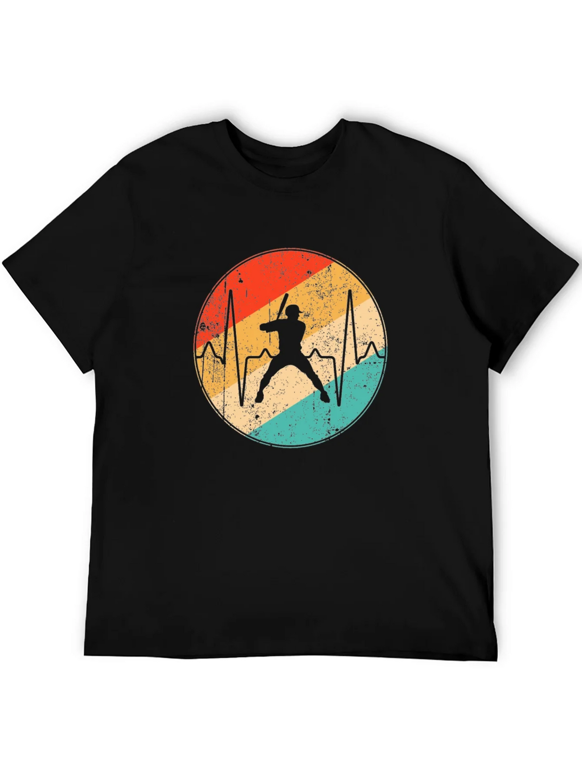 Baseball Heartbeat T-Shirt - Retro Sports Tee product image 5