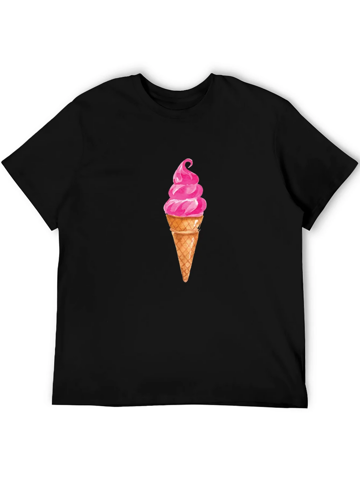 Ice Cream Graphic Tee - Casual Black T-Shirt product image 5
