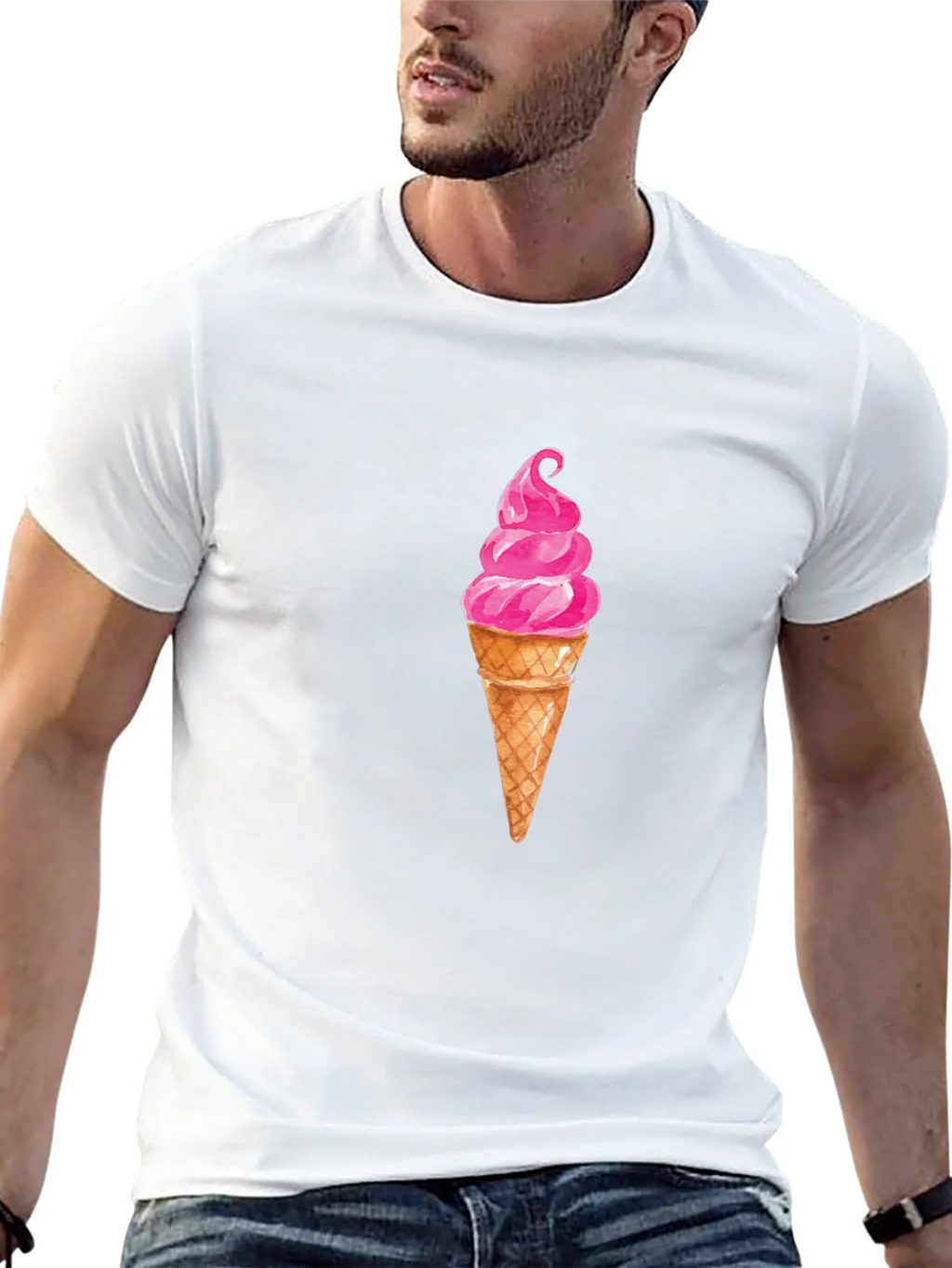 Ice Cream Graphic Tee - Casual Black T-Shirt product image 12