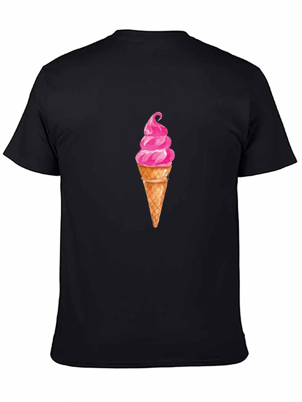 Ice Cream Graphic Tee - Casual Black T-Shirt product image 4