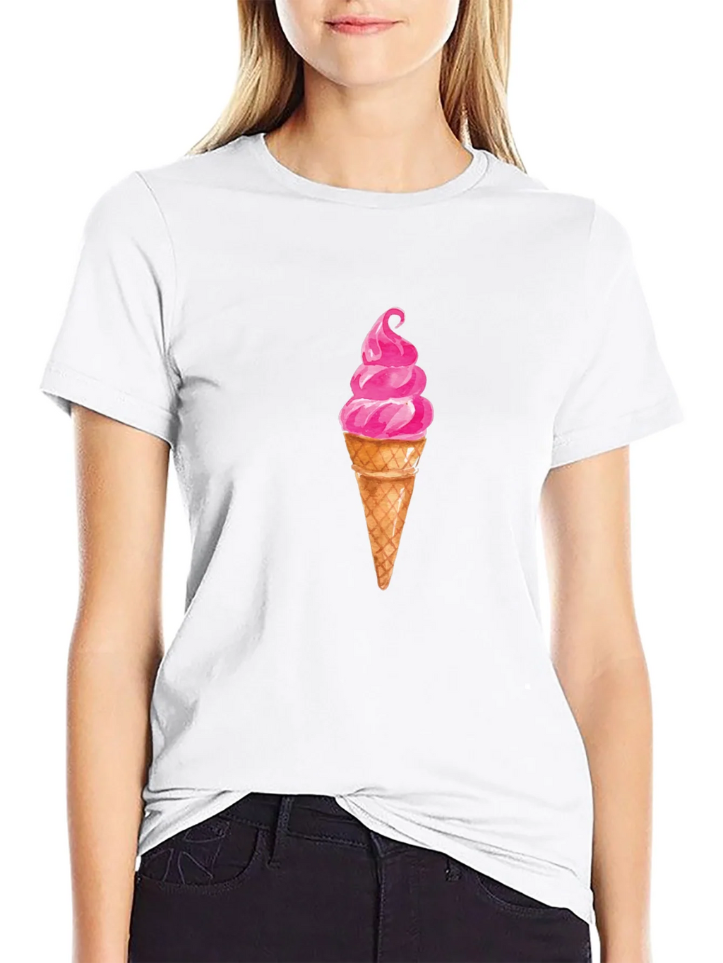 Ice Cream Graphic Tee - Casual Black T-Shirt product image 8