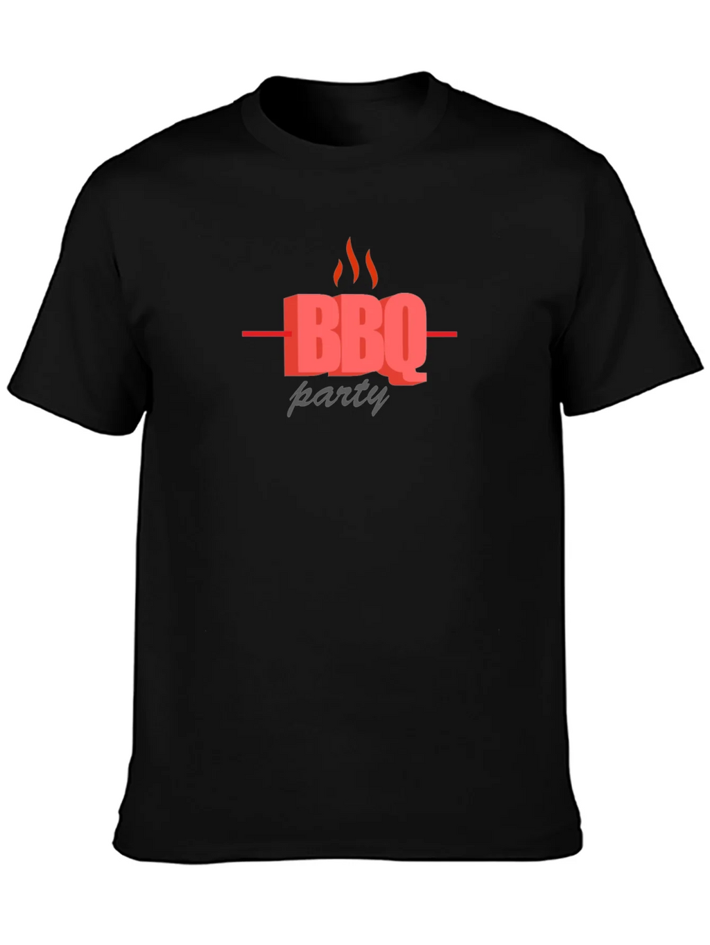 BBQ Party Graphic Black T-Shirt product image 3
