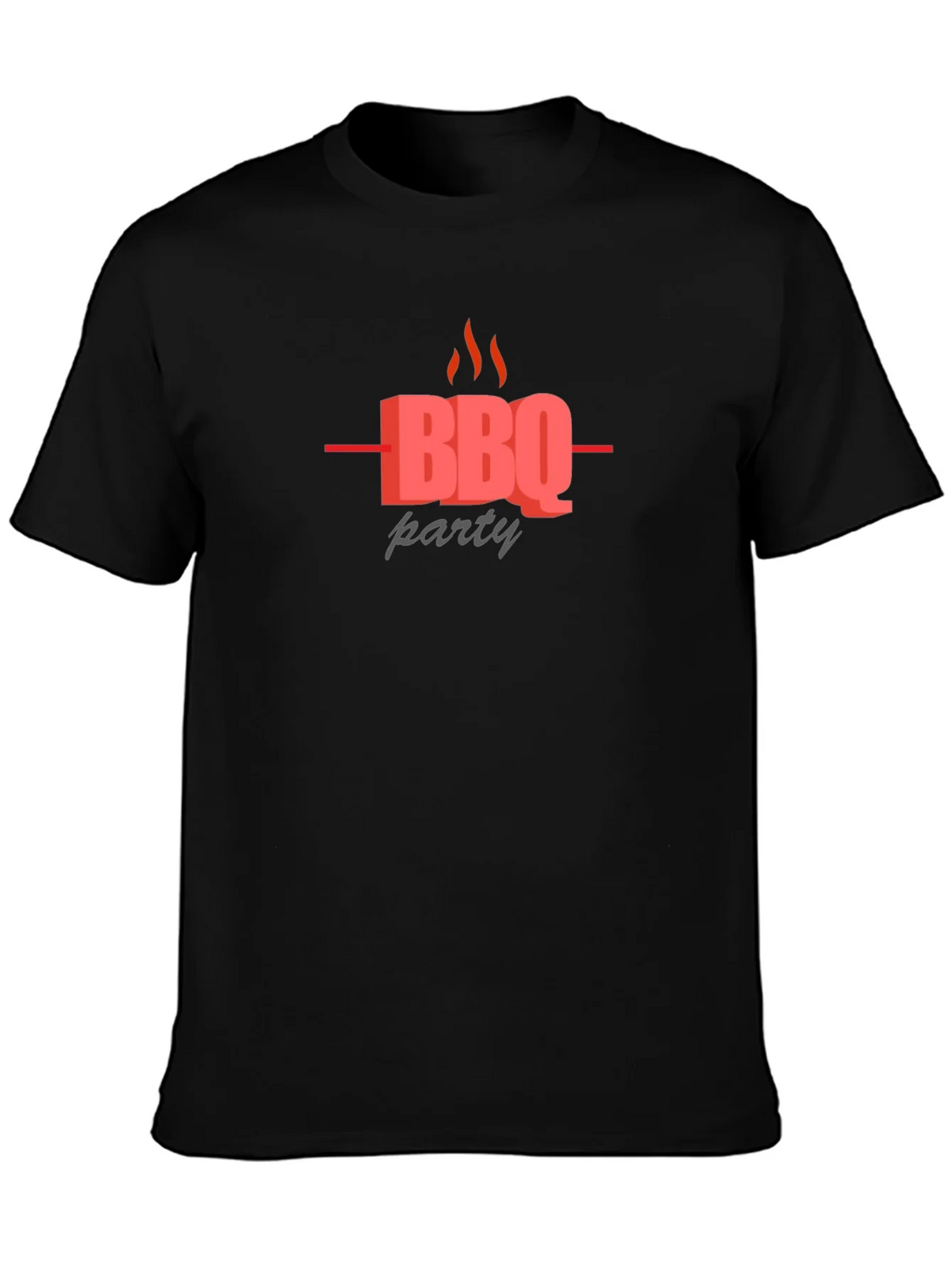 BBQ Party Graphic Black T-Shirt product image 3