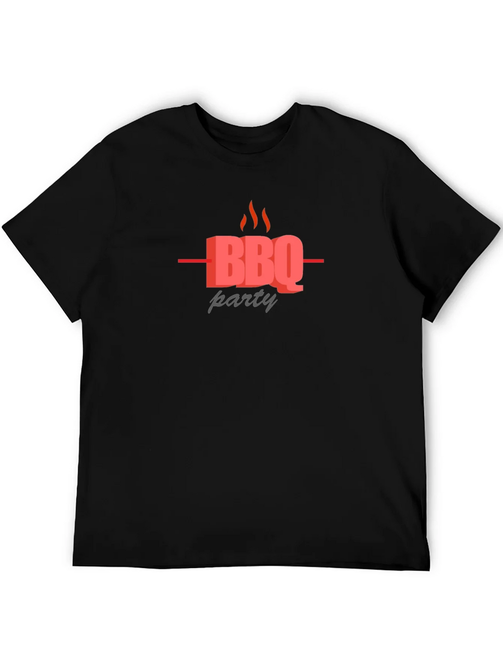 BBQ Party Graphic Black T-Shirt product image 5