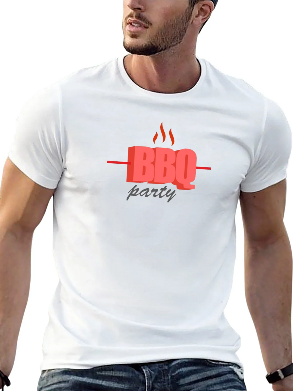 BBQ Party Graphic Black T-Shirt product image 12