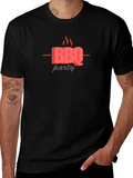 BBQ Party Graphic Black T-Shirt product image 1