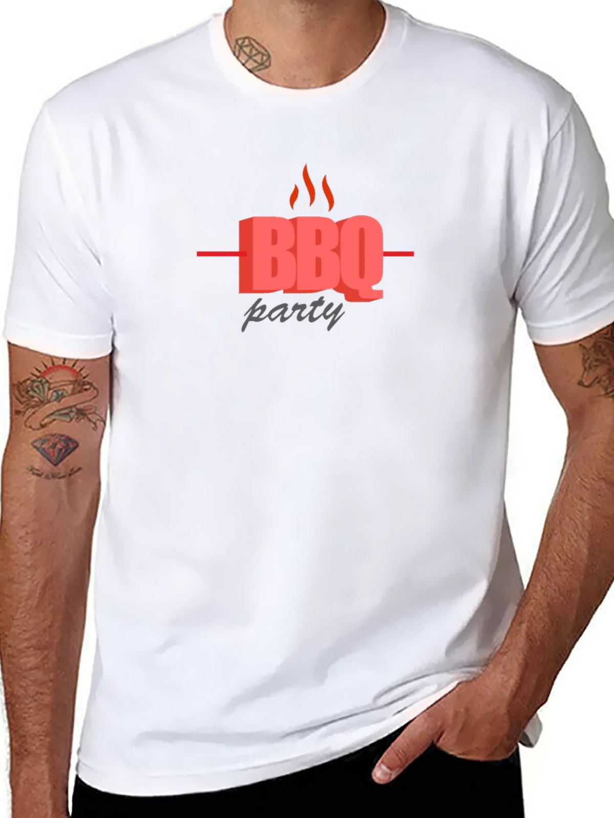 BBQ Party Graphic Black T-Shirt product image 7