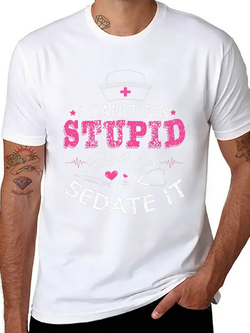 Nurse Humor Graphic T-Shirt product image 7