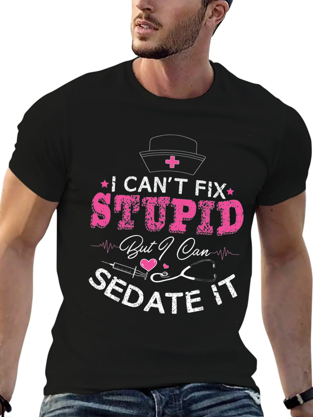 Nurse Humor Graphic T-Shirt product image 6