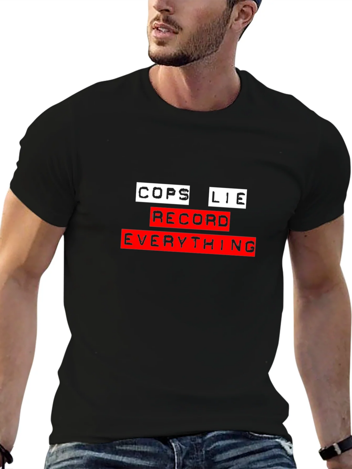 Cops Lie Record Everything Graphic Tee product image 6