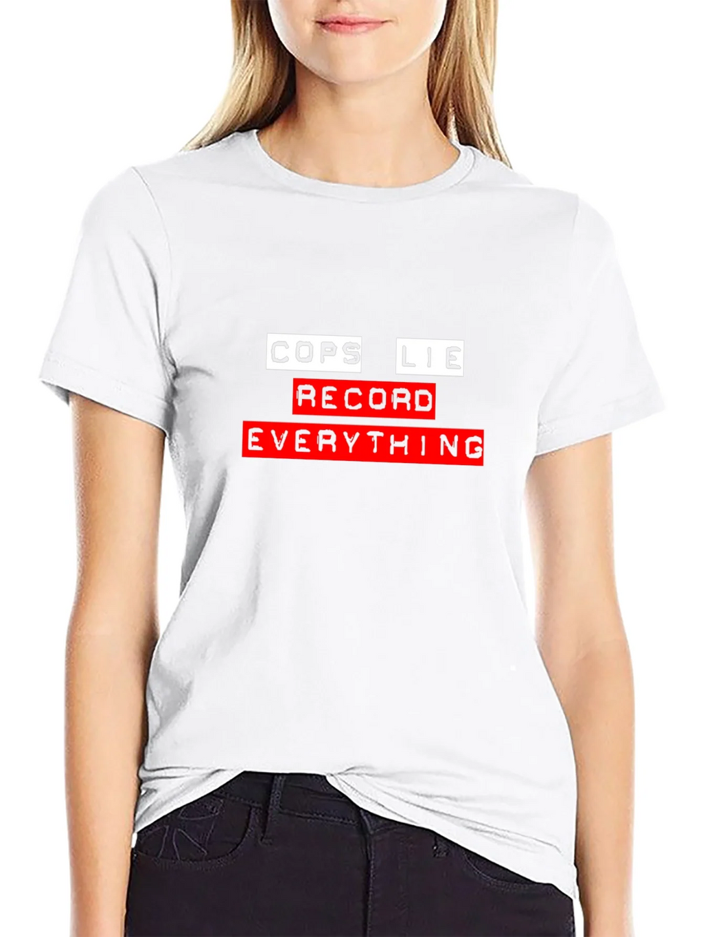 Cops Lie Record Everything Graphic Tee product image 8