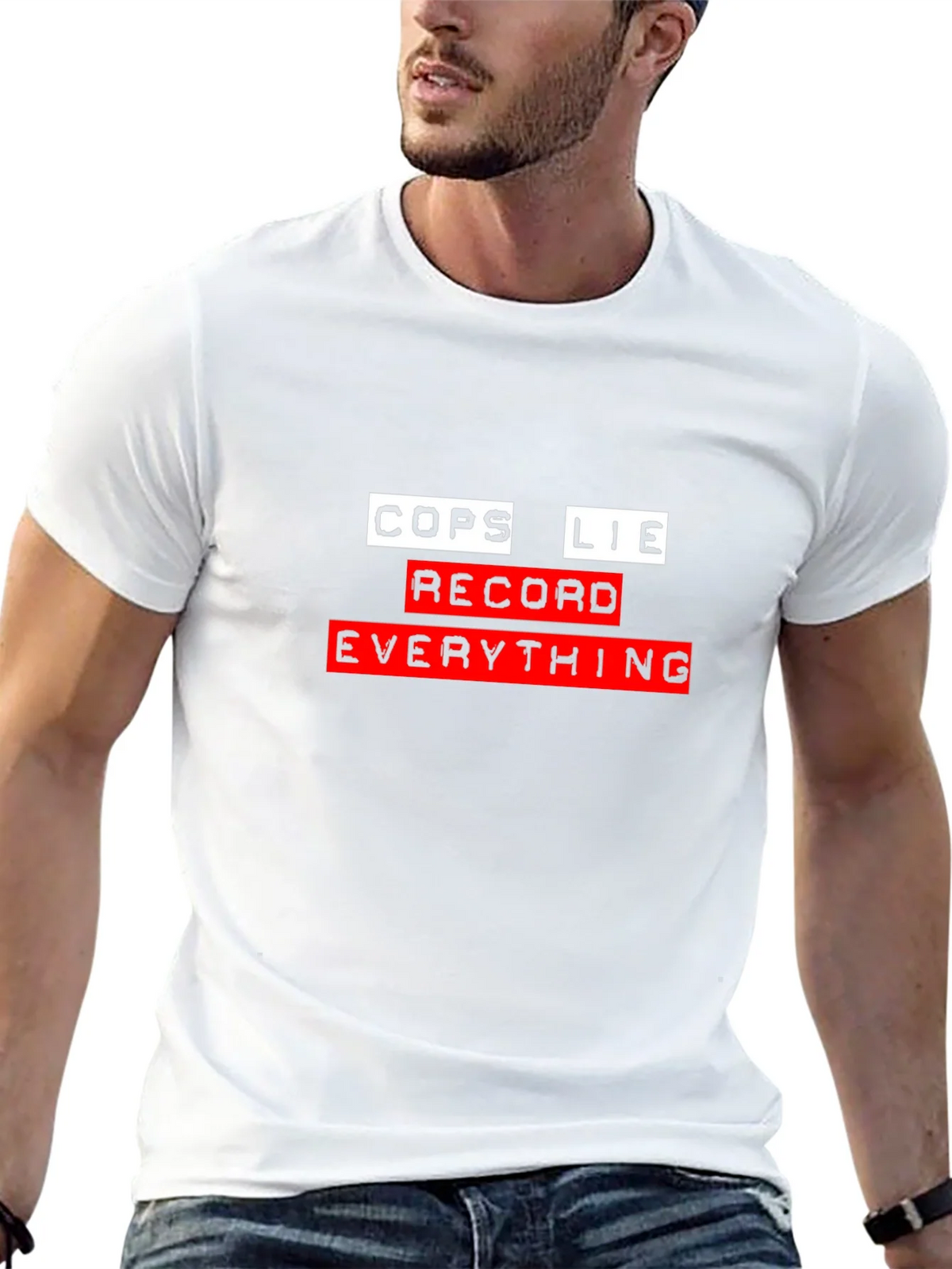 Cops Lie Record Everything Graphic Tee product image 12