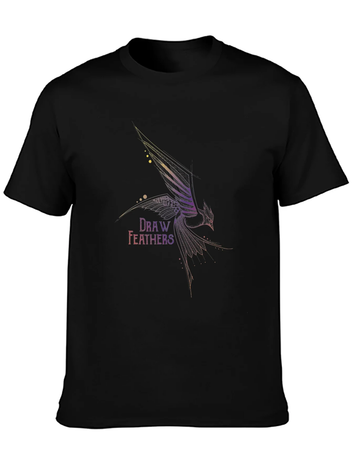 Draw Feathers Graphic T-Shirt product image 3