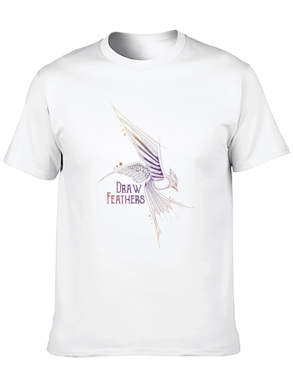 Draw Feathers Graphic T-Shirt product image 9