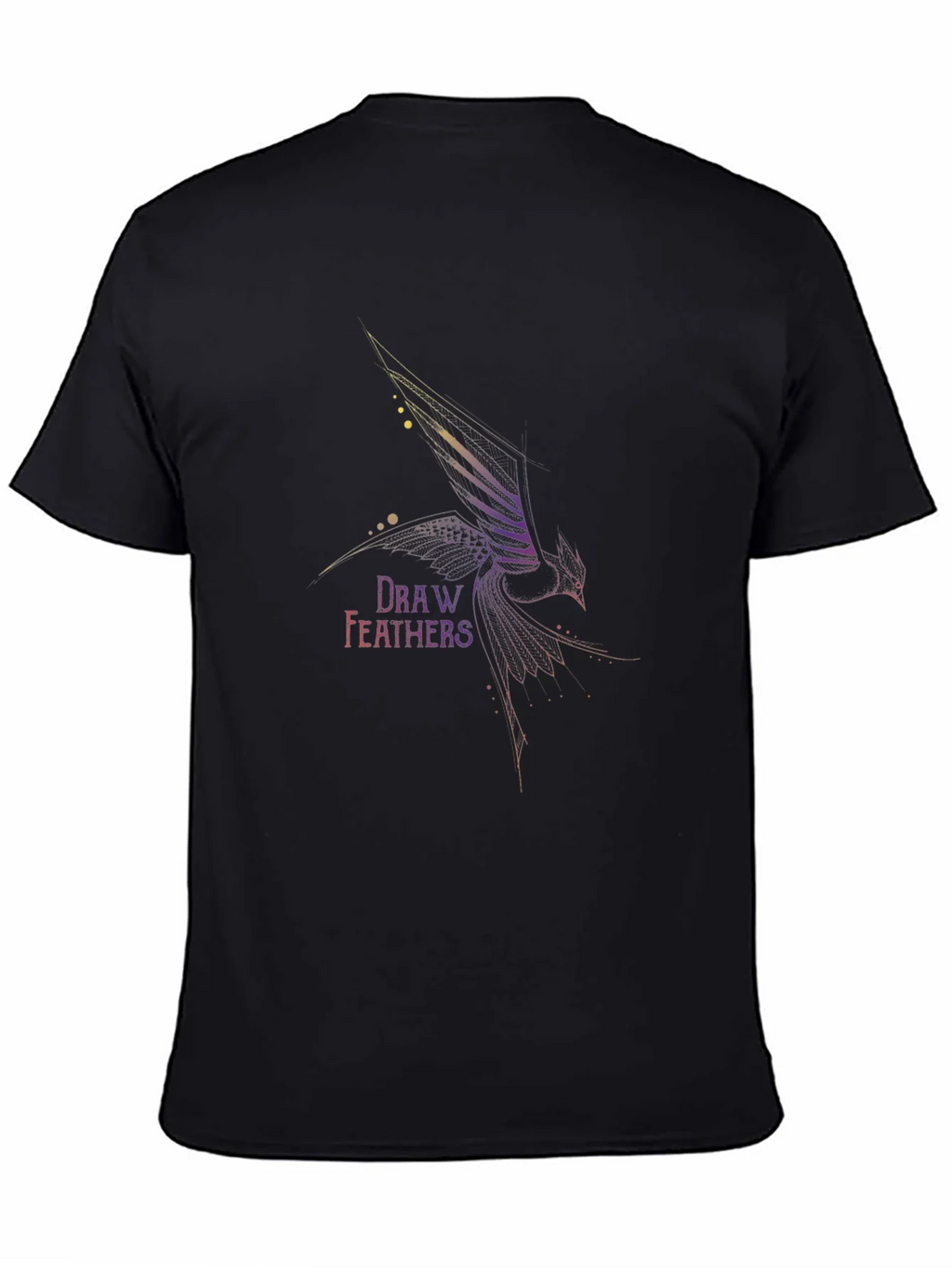 Draw Feathers Graphic T-Shirt product image 4