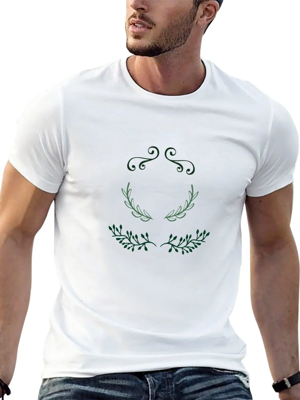 Botanical Laurel Wreath Graphic Tee product image 12