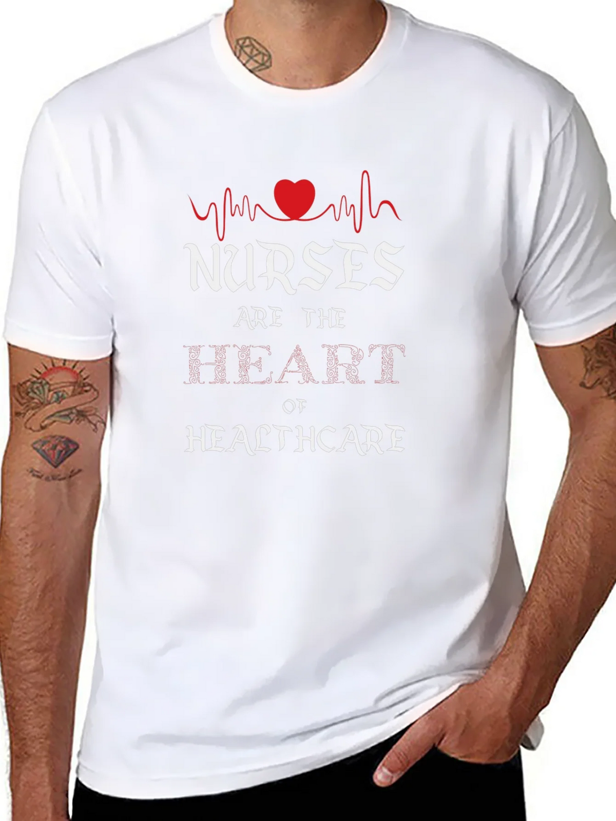 Nurses Heartbeat Healthcare T-Shirt product image 7