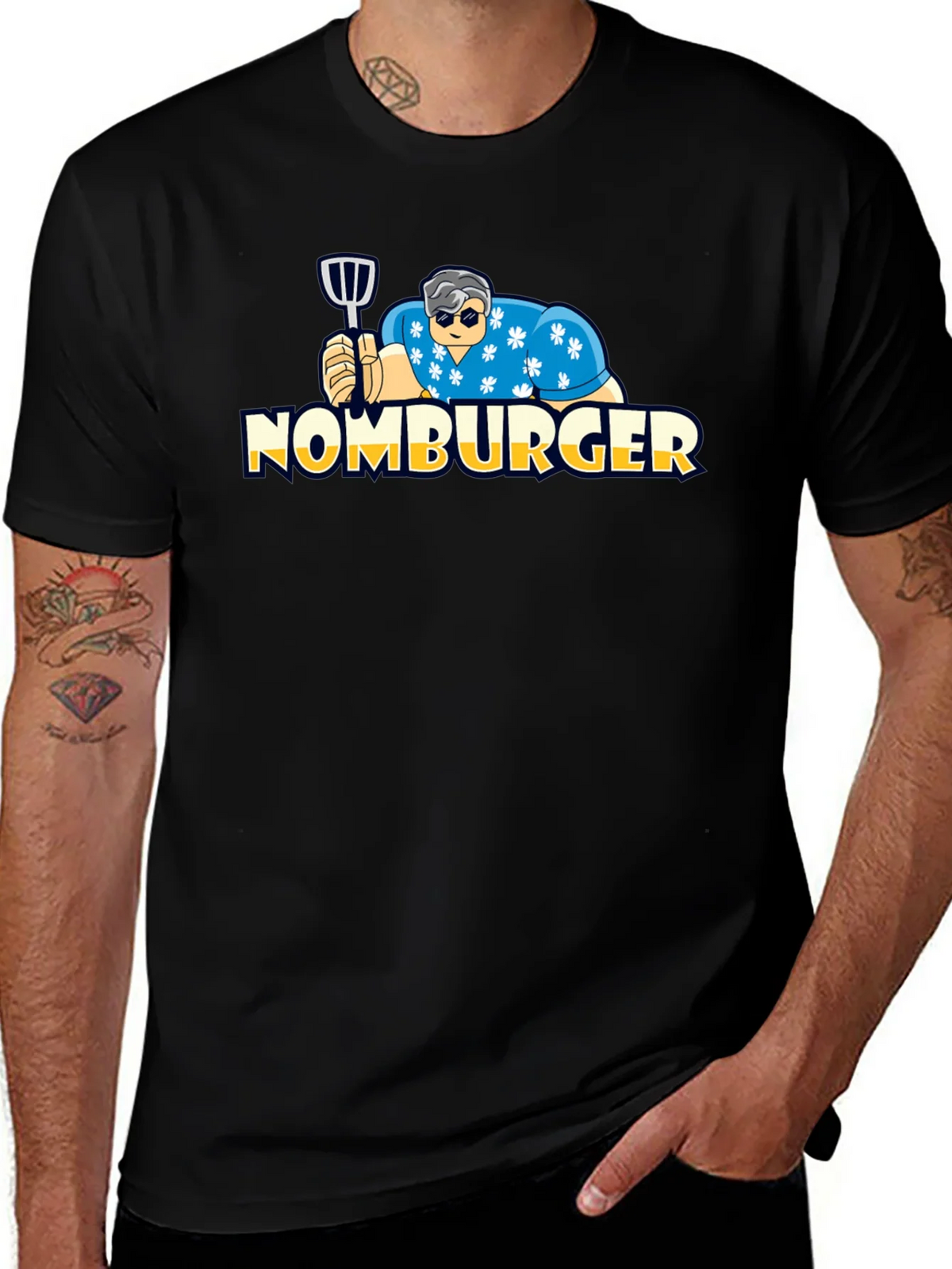 Nomburger Graphic Tee - Funny Burger Lover Shirt product image 1