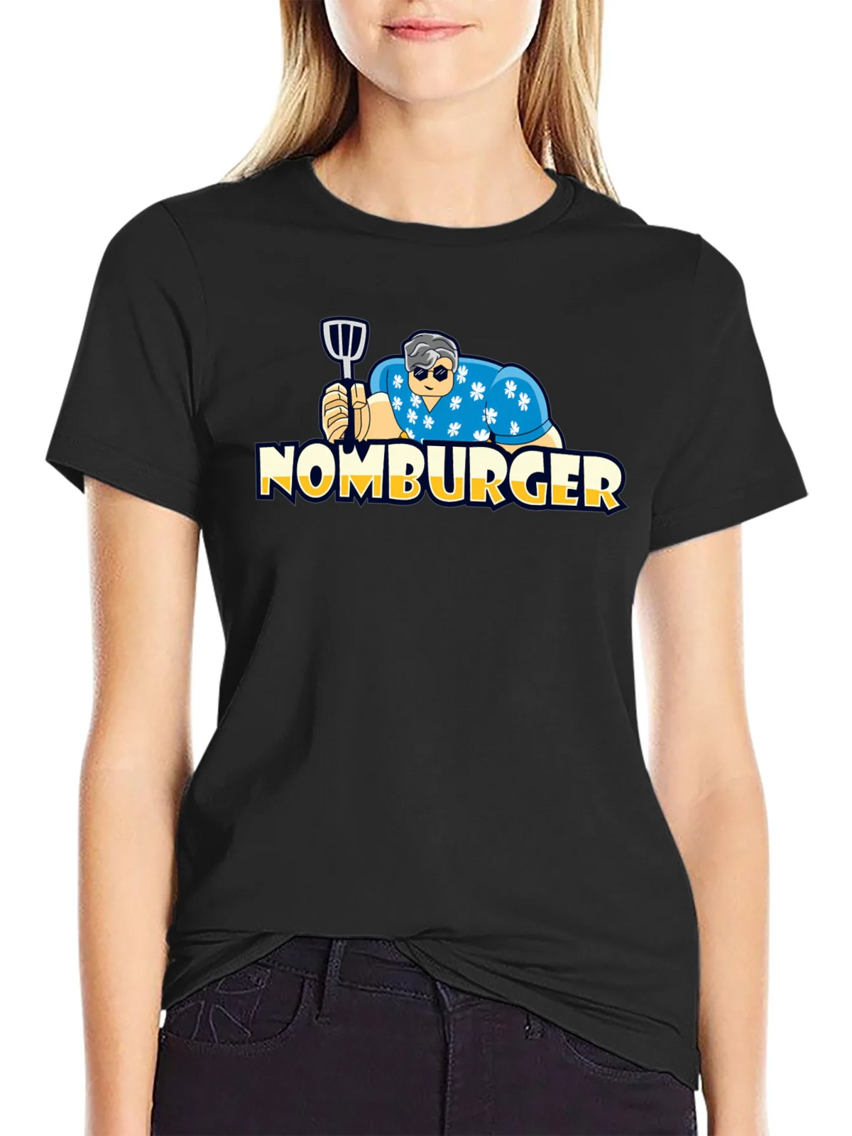 Nomburger Graphic Tee - Funny Burger Lover Shirt product image 2