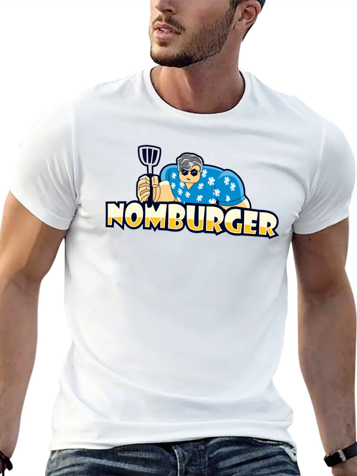 Nomburger Graphic Tee - Funny Burger Lover Shirt product image 12
