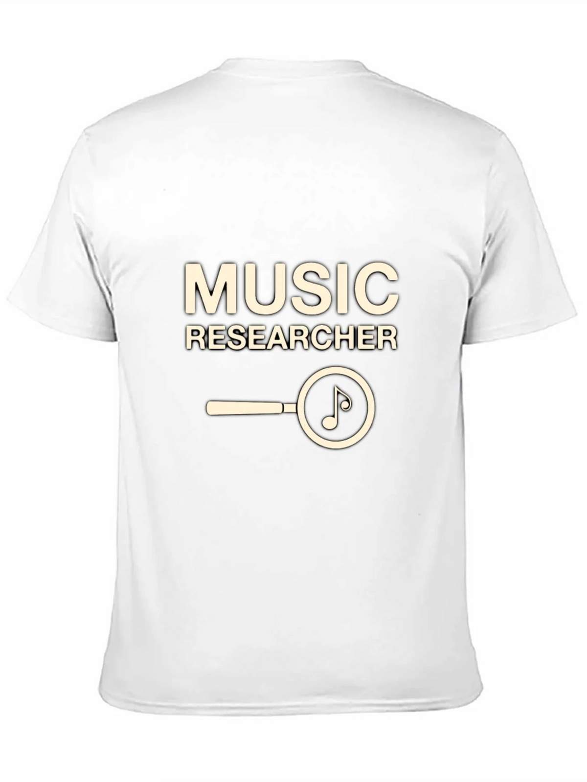 Music Researcher T-Shirt - Black Cotton Tee product image 10