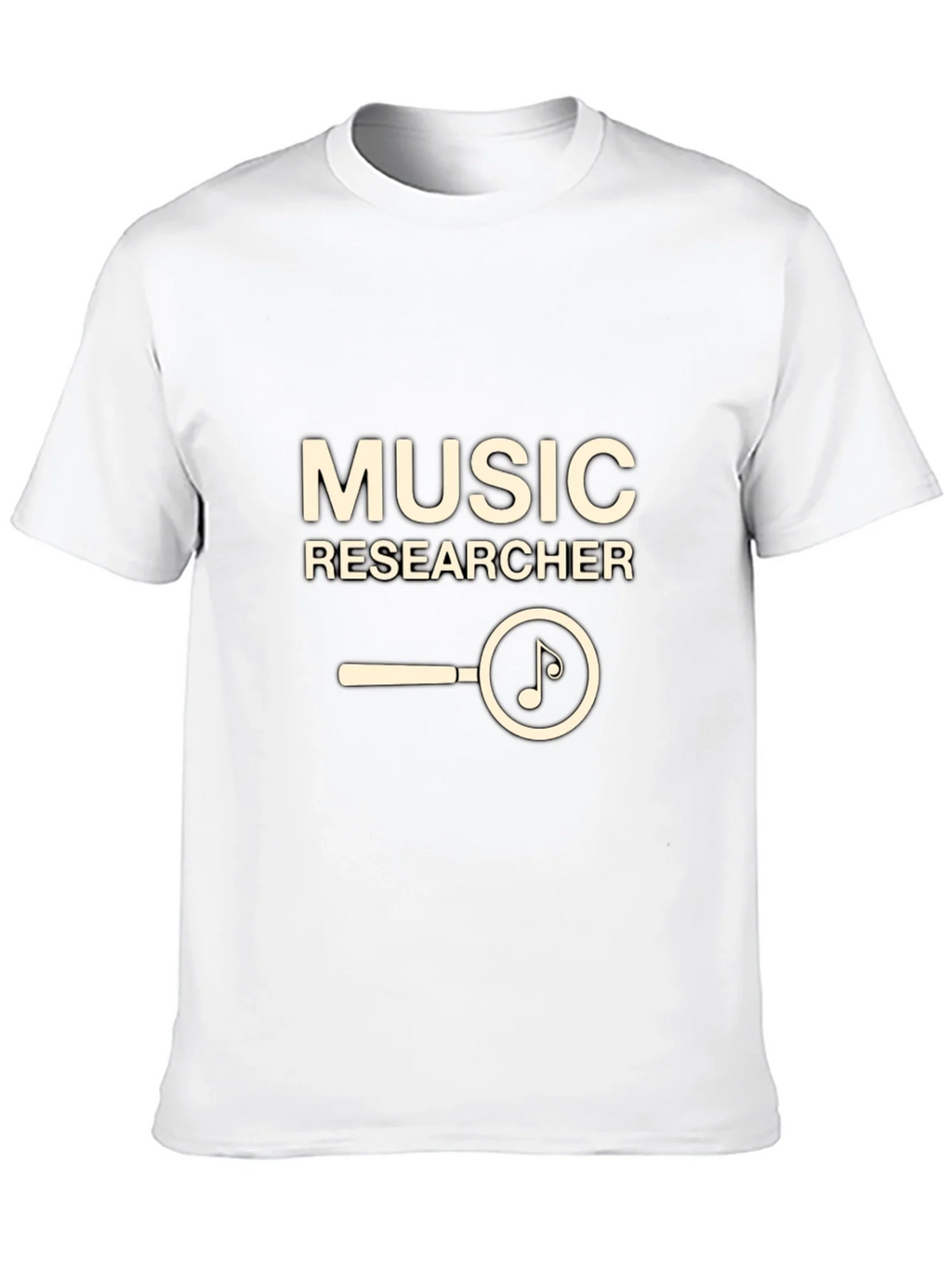 Music Researcher T-Shirt - Black Cotton Tee product image 9