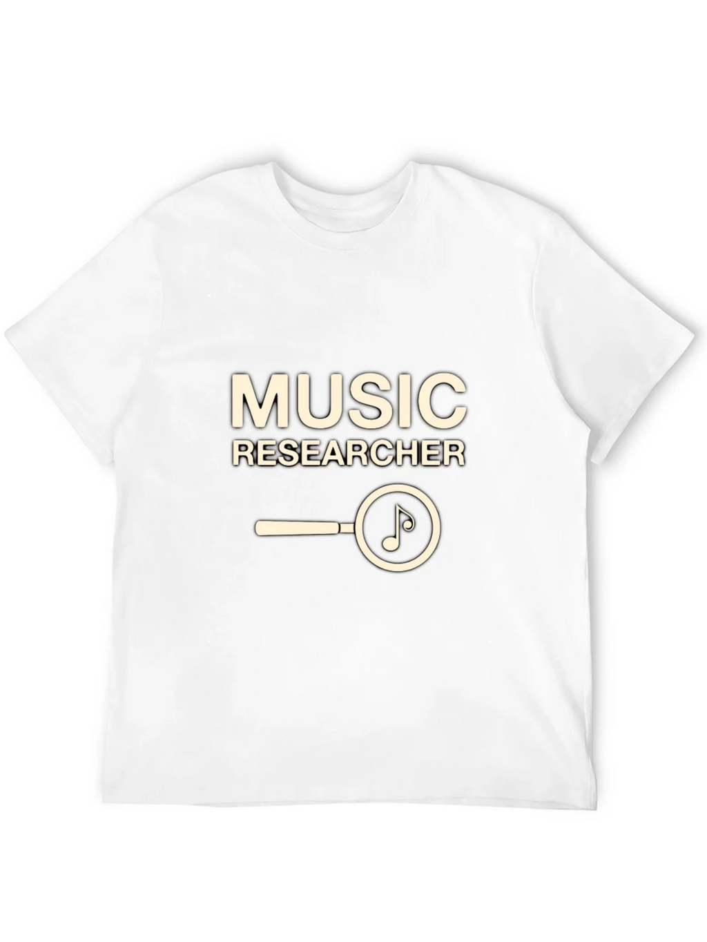Music Researcher T-Shirt - Black Cotton Tee product image 11