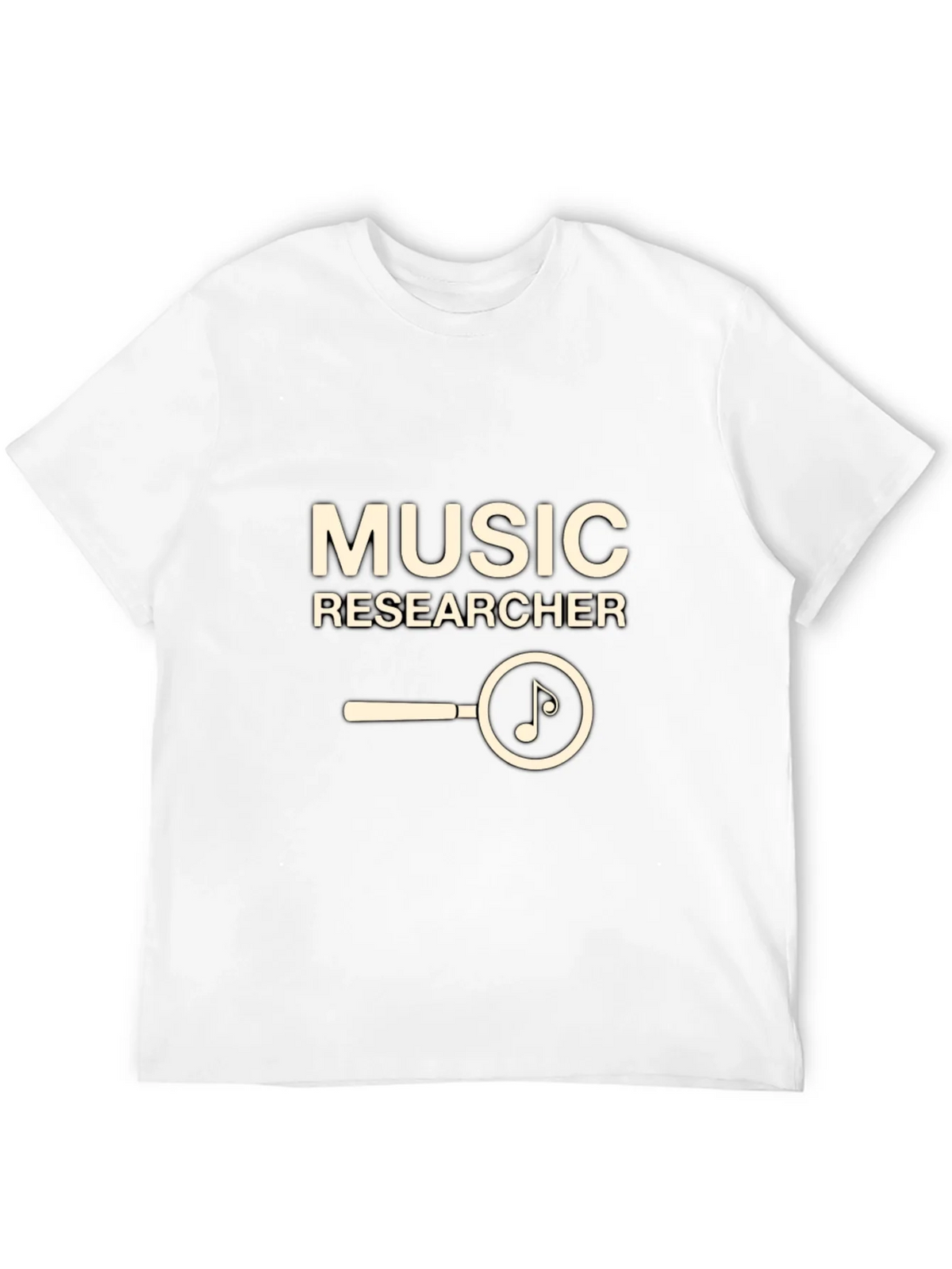 Music Researcher T-Shirt - Black Cotton Tee product image 11