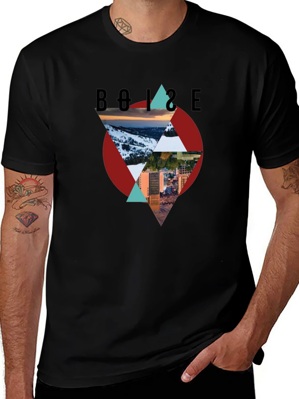 Boise Graphic Tee - Mountain and City Design product image 1