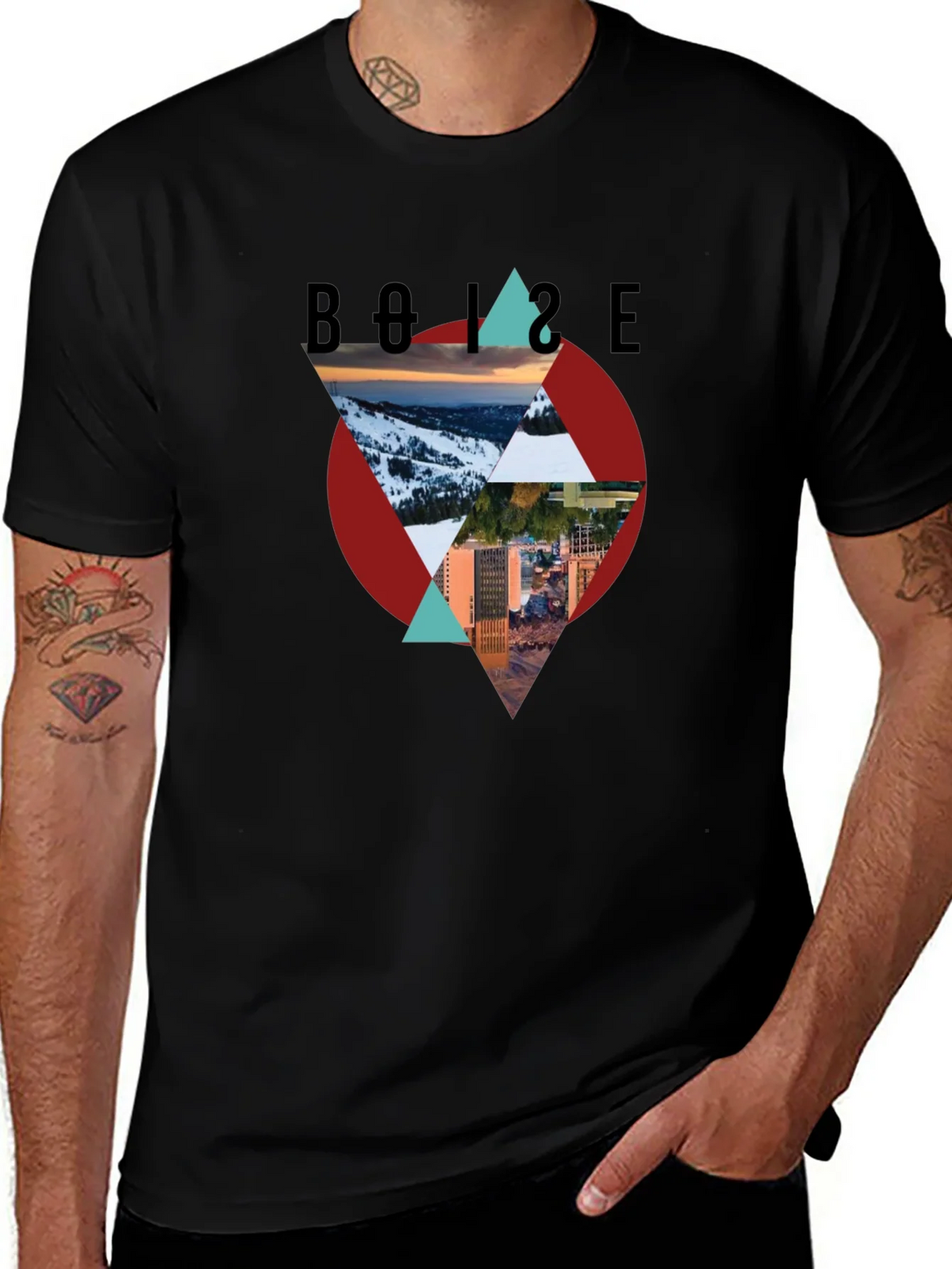 Boise Graphic Tee - Mountain and City Design product image 1