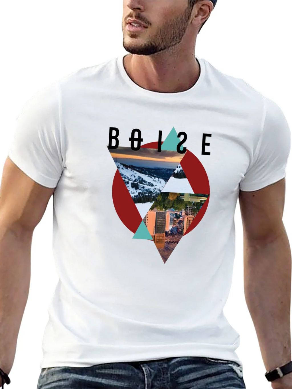 Boise Graphic Tee - Mountain and City Design product image 12