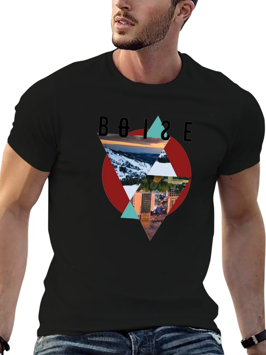 Boise Graphic Tee - Mountain and City Design product image 6