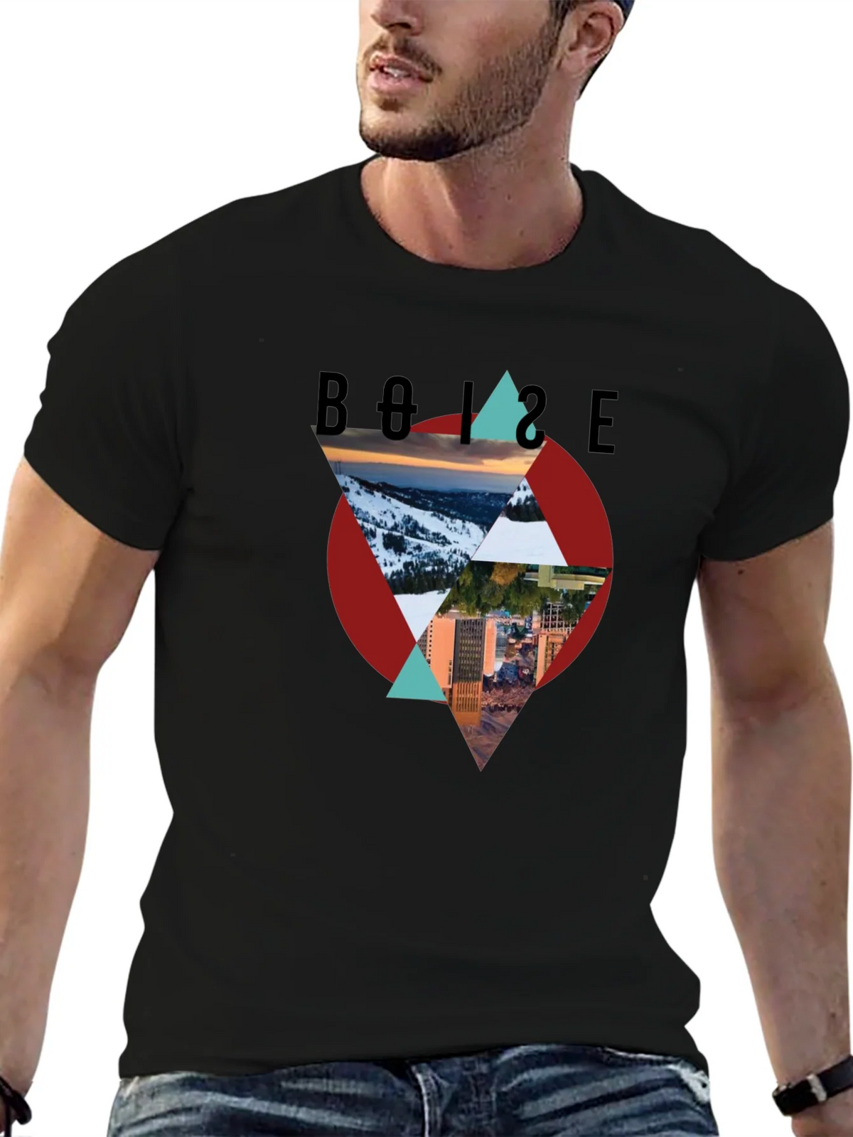Boise Graphic Tee - Mountain and City Design product image 6