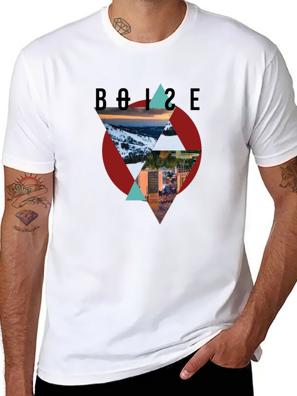 Boise Graphic Tee - Mountain and City Design product image 7