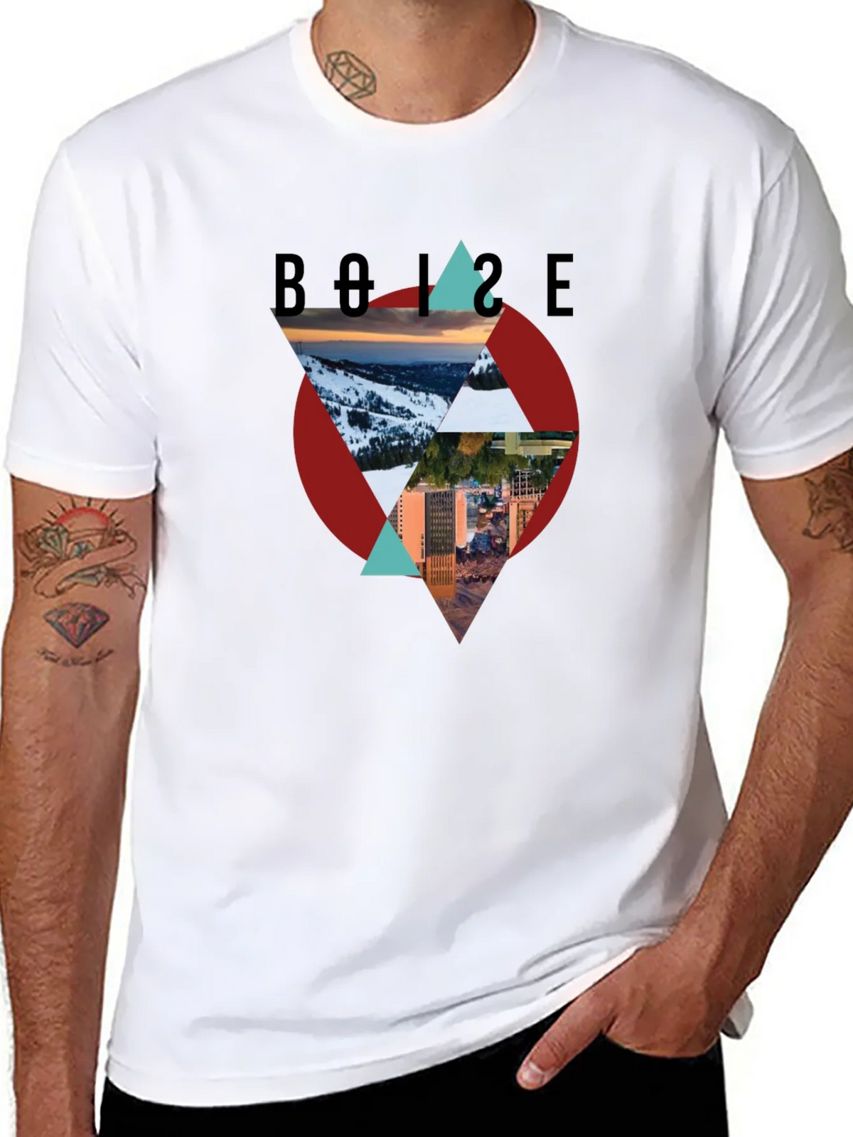 Boise Graphic Tee - Mountain and City Design product image 7