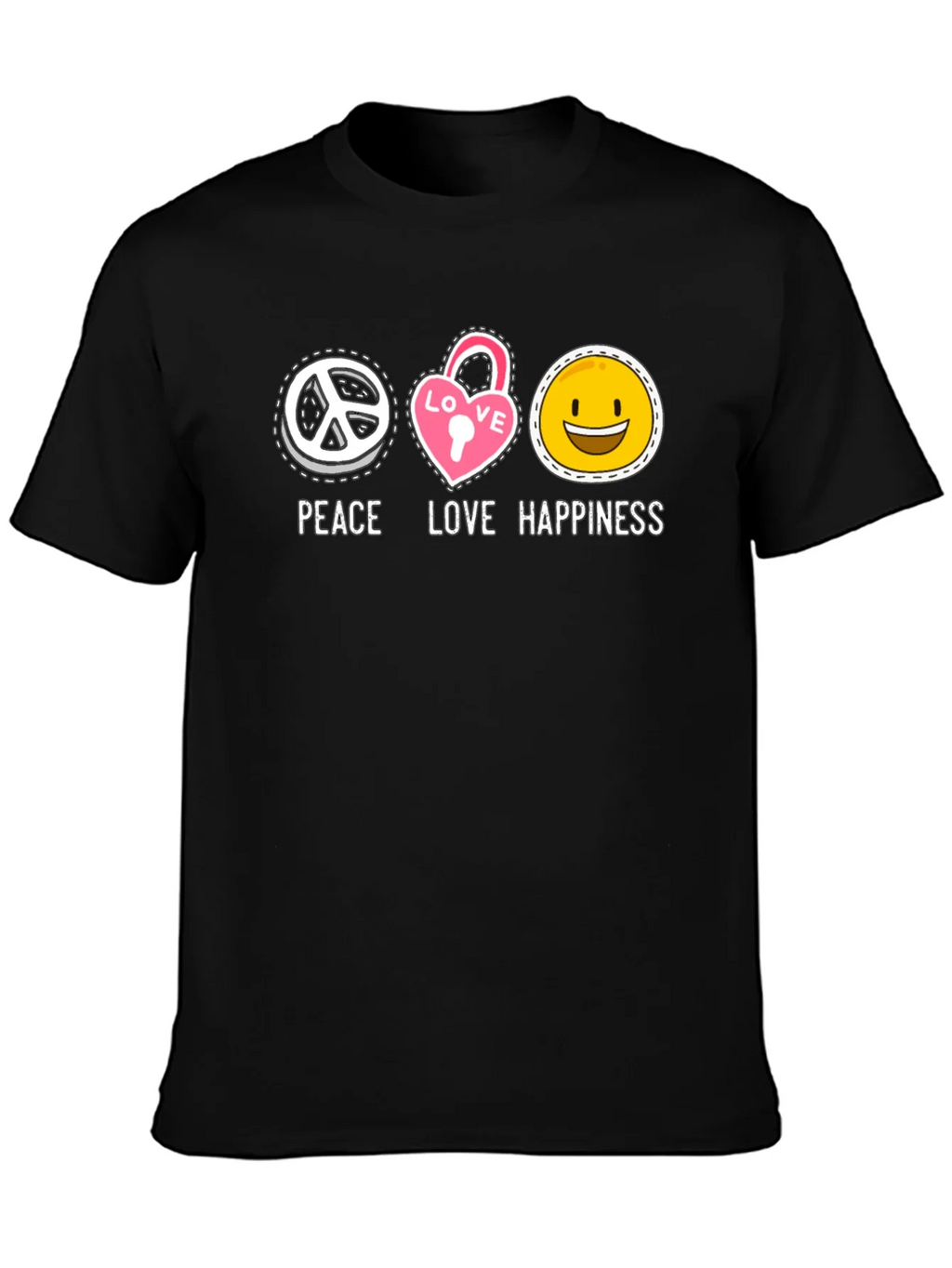 Peace Love Happiness Graphic Tee product image 3