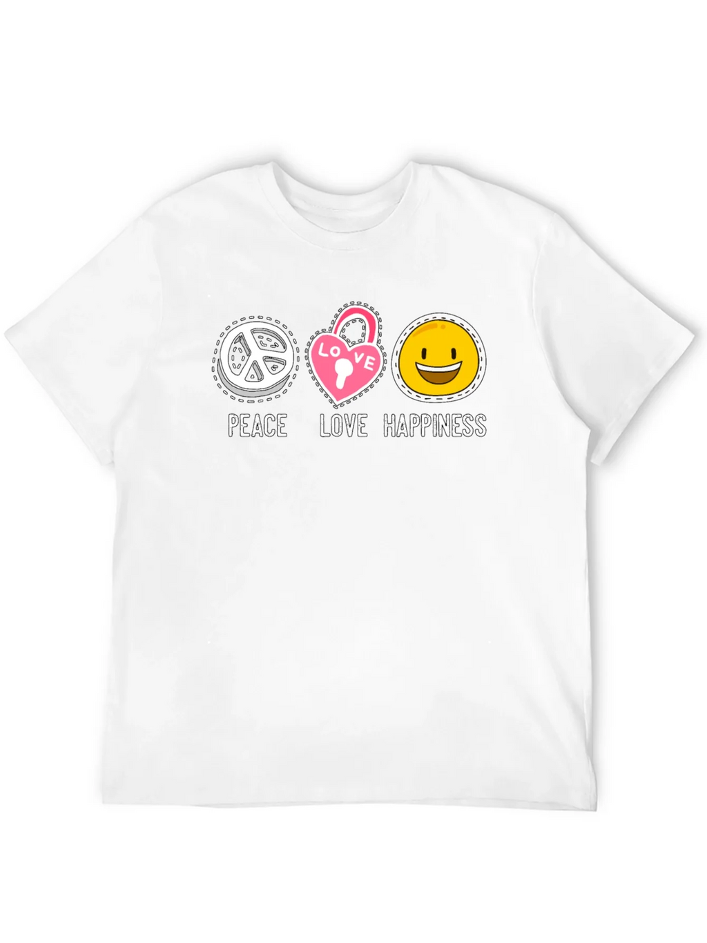 Peace Love Happiness Graphic Tee product image 8