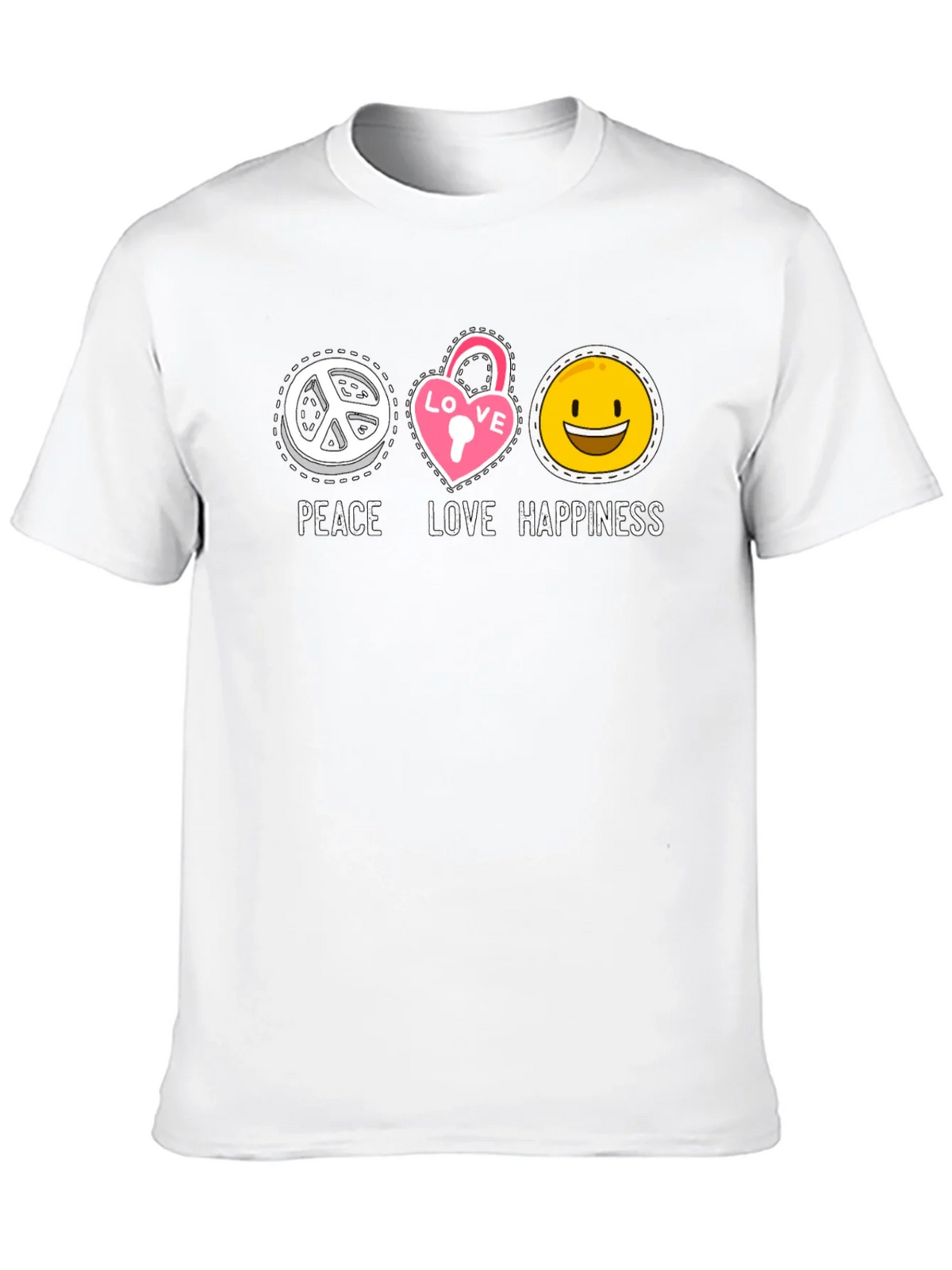 Peace Love Happiness Graphic Tee product image 7