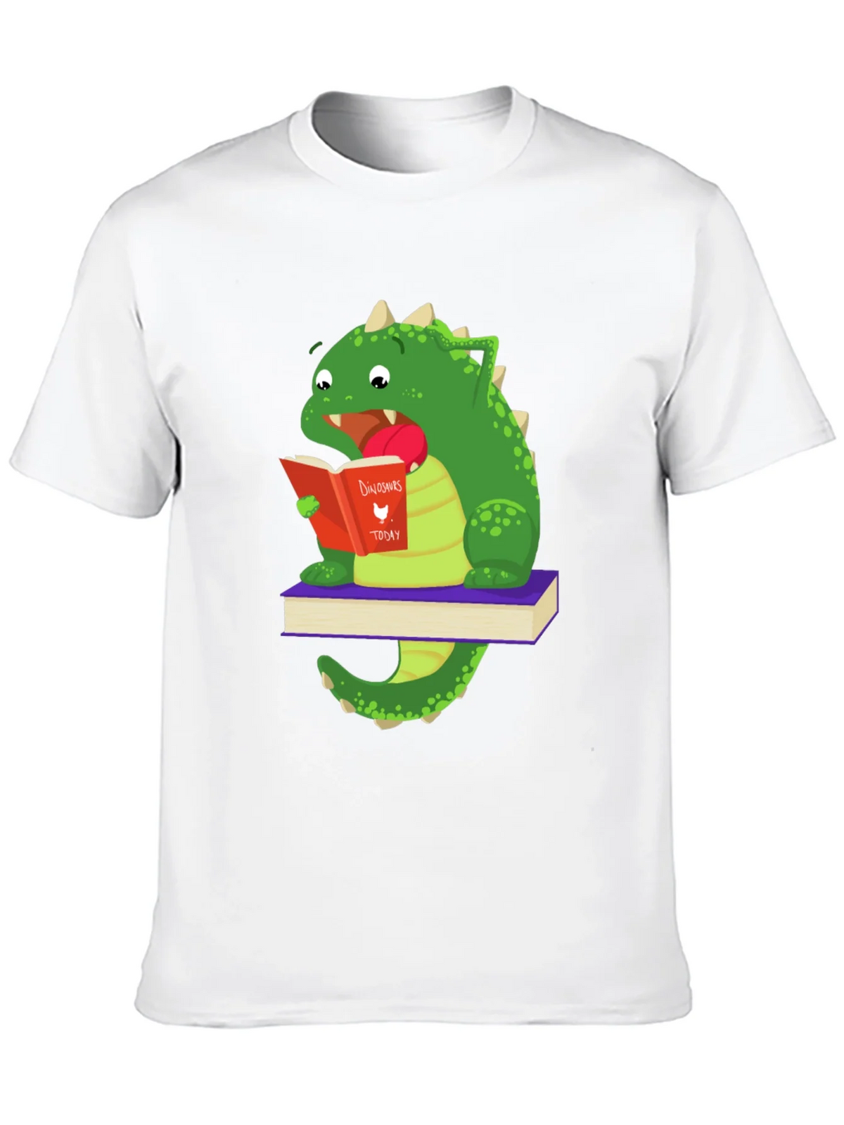 Dinosaur Reading Book T-Shirt product image 9