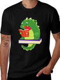 Dinosaur Reading Book T-Shirt product image 1