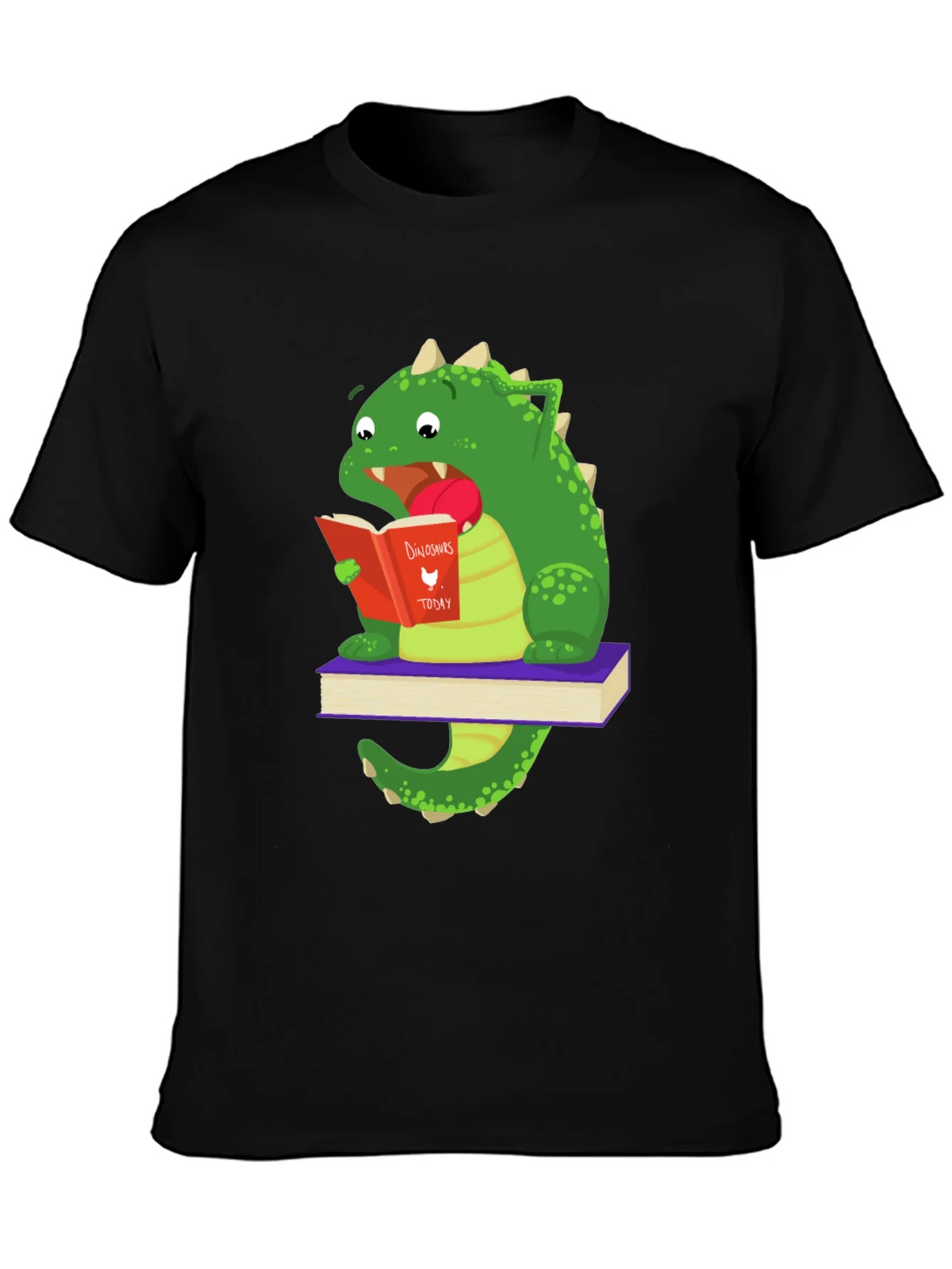 Dinosaur Reading Book T-Shirt product image 3