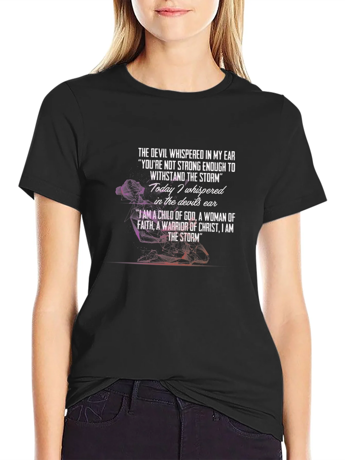 Woman of Faith T-Shirt: I Am The Storm product image 2