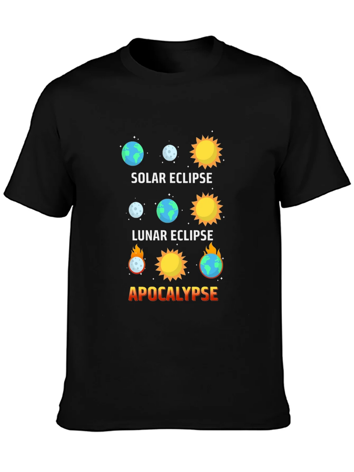 Solar Eclipse Graphic Tee - Apocalypse Humor product image 3