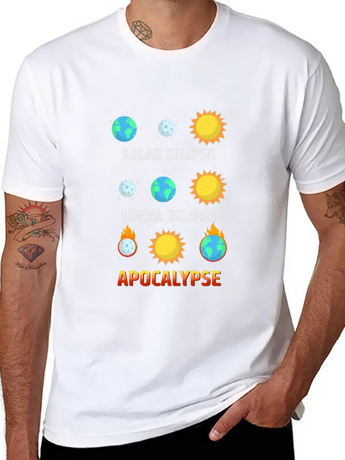 Solar Eclipse Graphic Tee - Apocalypse Humor product image 7